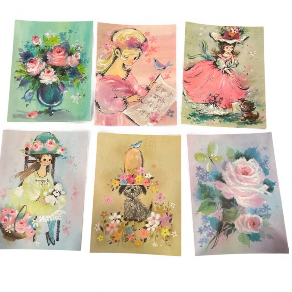 Vintage  1960’s greeting cards in box new old stock Caprice 21 cards